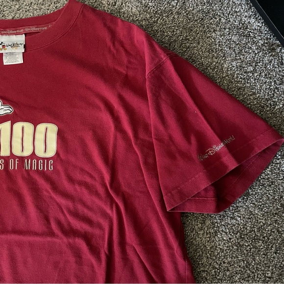 Disney Red 100 Years of Magic T-shirt - Picture 3 of 4